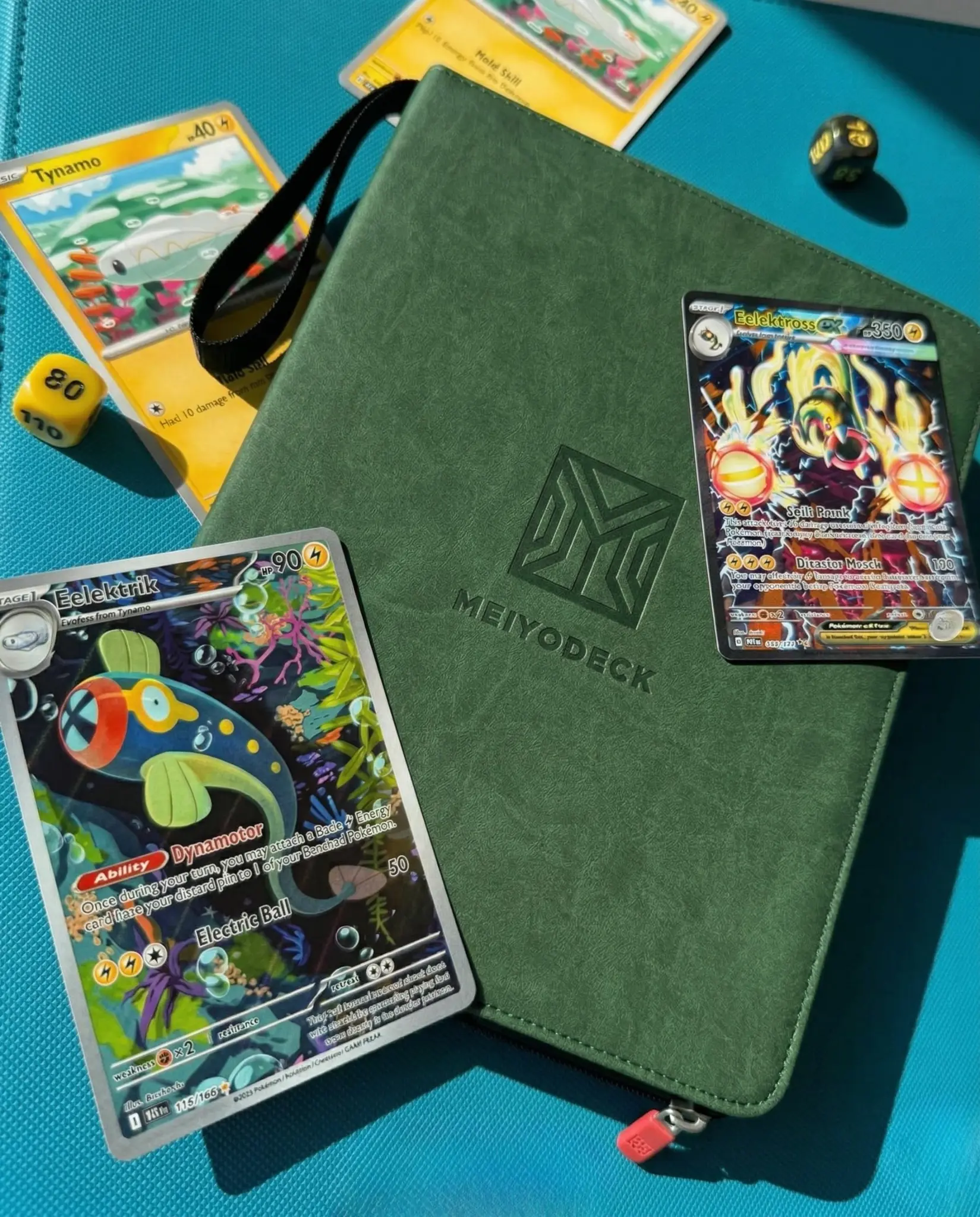 Trading card collection in Meiyodeck binder